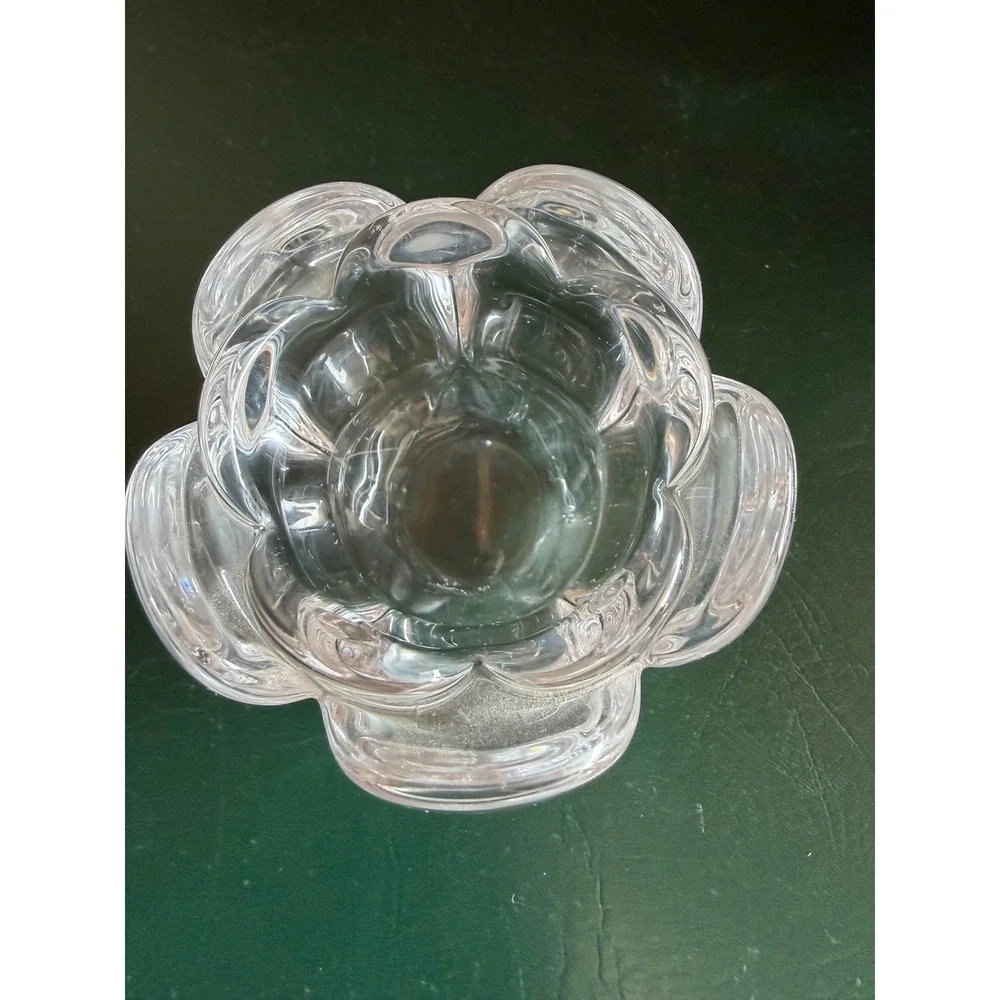 Vtg Royal Copenhagen Lotus Flower Votive Candle Holders Set of 2 Heavy Tulip